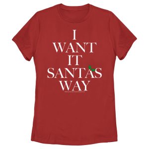 Women’s Backstreet Boys I Want It Santa’s Way T-Shirt