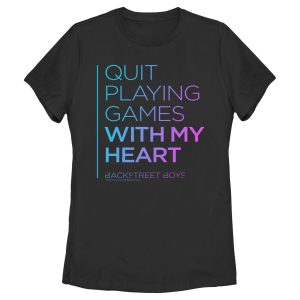 Women’s Backstreet Boys Quit Playing Games With My Heart T-Shirt