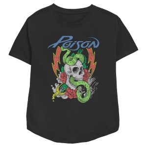 Women’s Poison Skull and Snake T-Shirt