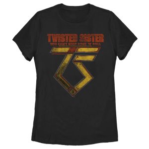 Women’s Twisted Sister You Can’t Stop Rock ‘N’ Roll T-Shirt_9984