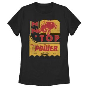 Women’s ZZ TOP Rock n Roll Power T-Shirt_2568