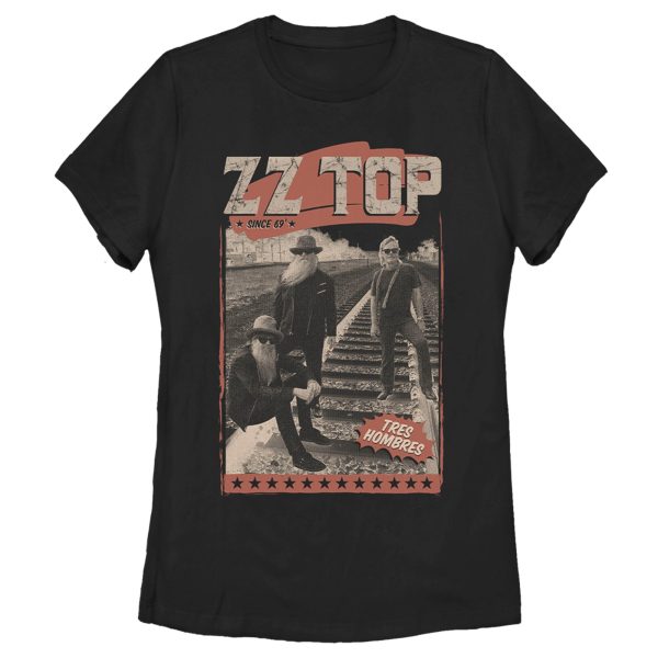 Women’s ZZ TOP Tres Hombres Poster T-Shirt_4170