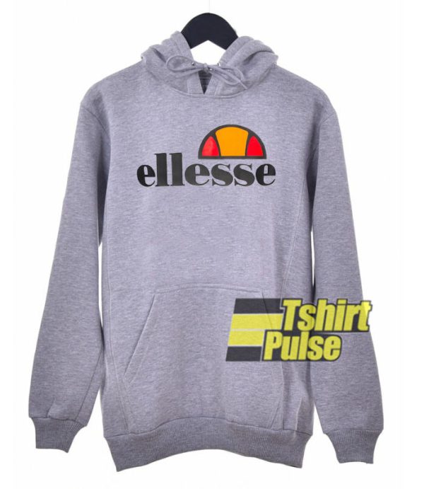 Ellesse Logo Grey hooded sweatshirt clothing unisex hoodie