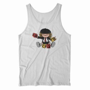 Angus Young Playing Puzzle Tank Top