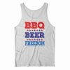 BBQ Beer Freedom America USA Party Tank Top