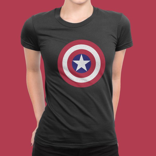 Captain America Shield T-Shirt for Women