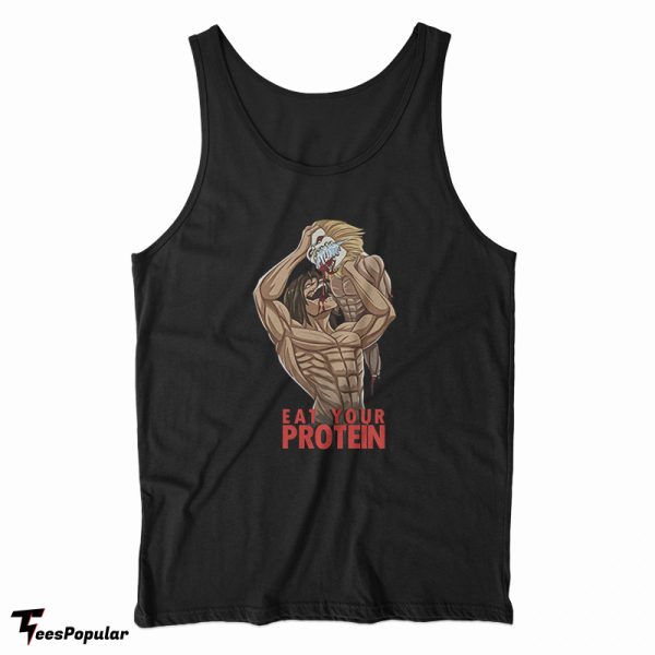 Eat Your Protein Attack On Titan Anime Tank Top