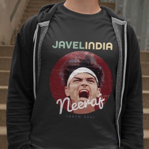 Neeraj Chopra Tokyo 2021 T-Shirt for Men, Javelindia