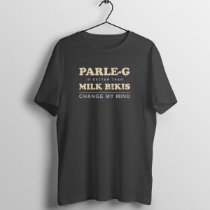 Parle-G is Better Than Milk Bikis. Change My Mind. Tshirt for Men