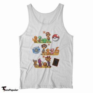 Pokemon Digimon Yugioh Starters Childhood Memory Tank Top