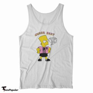 Queer Bart Simpson Tank Top