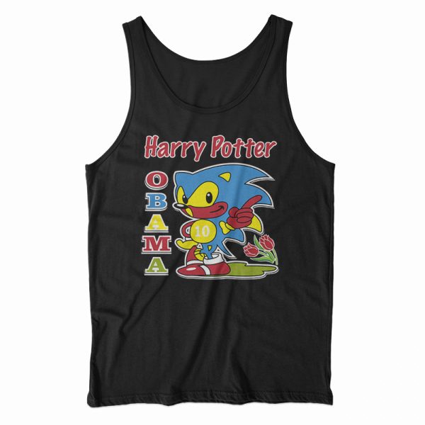 Sonic Harry Potter Obama Tank Top