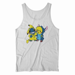 Stitch And Pikachu Tank Top