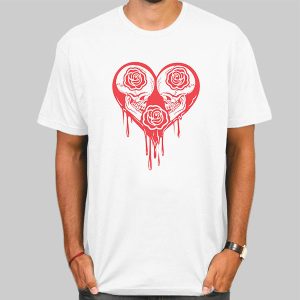 Meme Scary Face Goth Skull Shirt Cheap