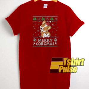 Merry Corgmas t-shirt for men and women tshirt