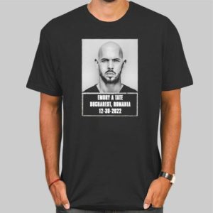 Mugshot Graphic Andrew Tate T Shirt Cheap 4