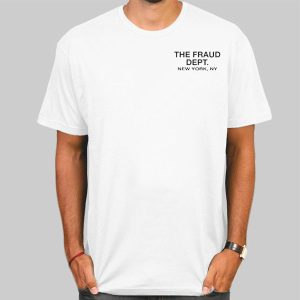 New York Fraud Dept Shirt With Back Printed Cheap