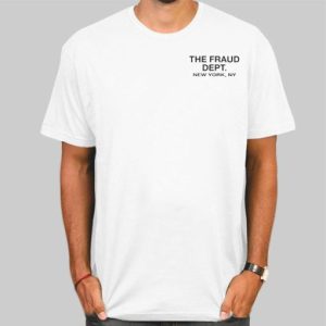 New York Fraud Dept Shirt With Back Printed Cheap 4