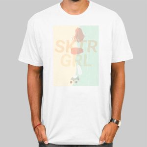 Nice Skateboard Skater Girl Shirt Cheap