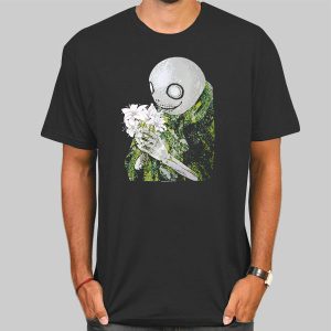 Nier Automata Merchandise Flower Art Shirt Cheap