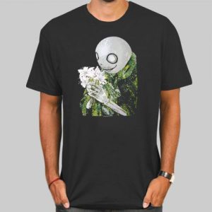 Nier Automata Merchandise Flower Art Shirt Cheap 4