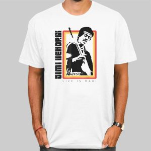 Official Live in Maui jimi hendrix t shirt Cheap