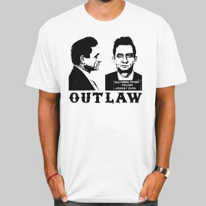 Outlaw Mugshot Johnny Cash Shirt Cheap