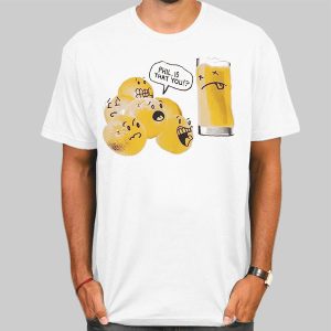 Parody Graphic Orange Juice Shirt Cheap