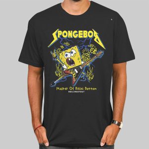 Parody Heavy Metal Spongebob T Shirt Cheap