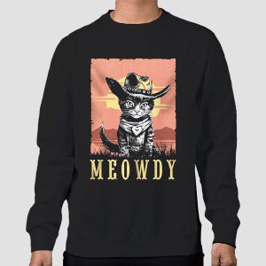 Parody Meowdy Cowboy Sunset Shirt Cheap