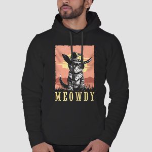 Parody Meowdy Cowboy Sunset Shirt Cheap 3