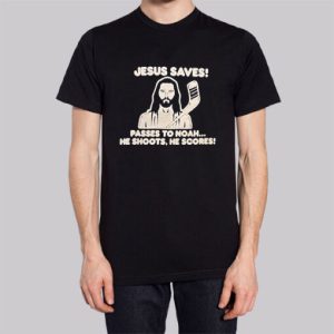 Passes to Noah Jesus Saves Hockey Shirt Cheap 4