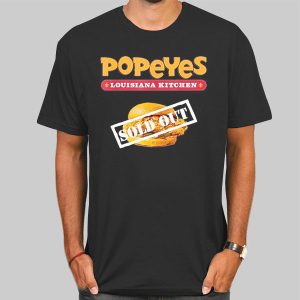 Pepeyes Menu Fast Food Sold out Shirt Cheap