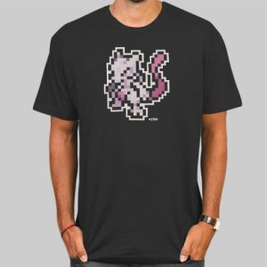 Pixel 8 Bit Mewtwo Shirt Cheap 4