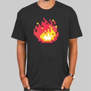 Pixel Fire It Crowd Roys Shirt Cheap 4