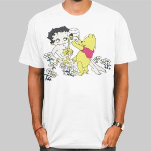 Pooh Pouring Honey on Betty Boop Shirt Cheap