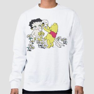 Pooh Pouring Honey on Betty Boop Shirt Cheap