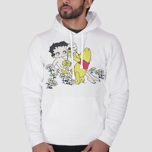 Pooh Pouring Honey on Betty Boop Shirt Cheap 3