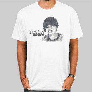 Portrait Old Vintage Justin Bieber Shirts Cheap