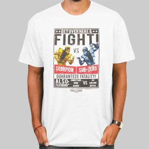 Poster Fight Sub Zero vs Scorpion T Shirt Cheap