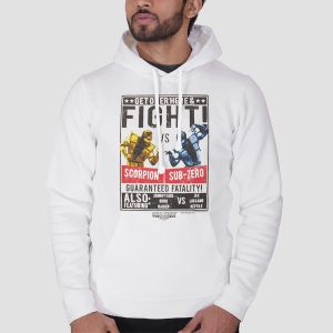 Poster Fight Sub Zero vs Scorpion T Shirt Cheap 3