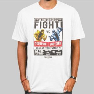 Poster Fight Sub Zero vs Scorpion T Shirt Cheap 4