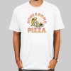 Powerbomb Pizza Graphic Print Back Shirt Cheap