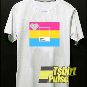 Pride Panromantic Pantone t-shirt for men and women tshirt