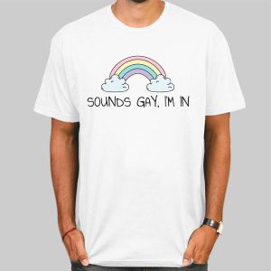 Pride Rainbow Sounds Gay Im in Shirt Cheap