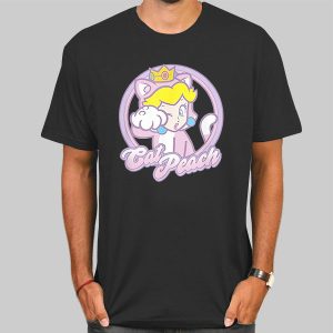 Princess Peach Merch Parody Cat Peach Shirt Cheap