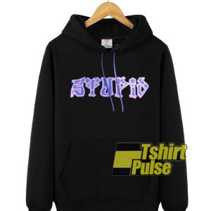 Purple Fire Stupid hooded sweatshirt Cheap 01- Tshirtpulse