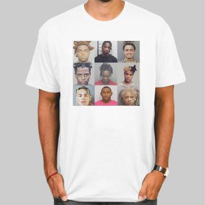 Rappers Mugshots Merch Graphic Shirt Cheap