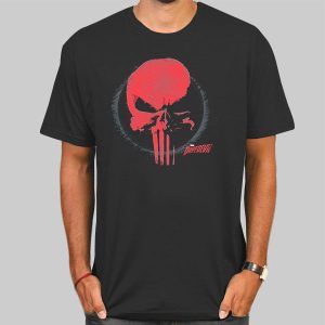 Red Punishe Skull Shirt Cheap