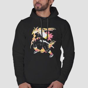 Rengoku Flame Art Demon Slayer Shirt Cheap 3